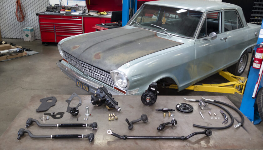 Complete power steering conversion for 1962-67 Chevy Nova 