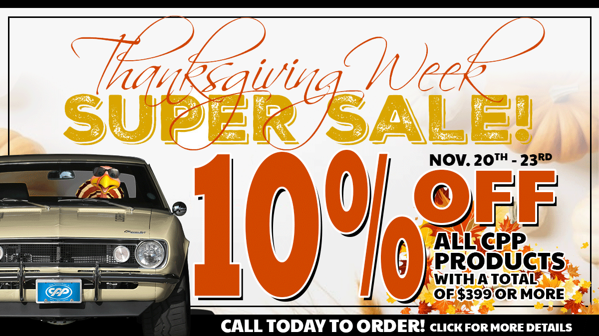 CPP THANKSGIVING WEEK SUPER SALE! Team CPP