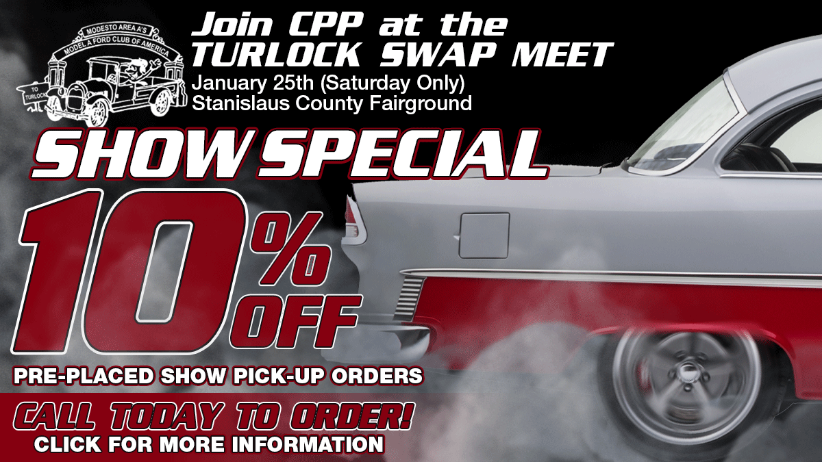 2025 Turlock Swap Meet CPP Show Special 10 Off Qualifying Orders